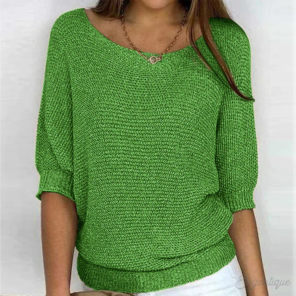 Eleganter Damenpullover aus Merinowolle für den Frühling – Lässiger Wollpullover