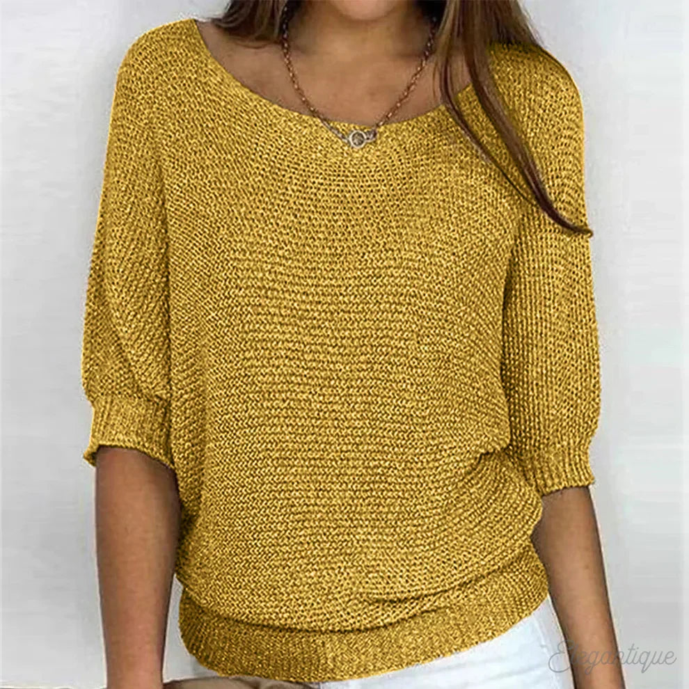 Eleganter Damenpullover aus Merinowolle für den Frühling – Lässiger Wollpullover