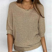 Eleganter Damenpullover aus Merinowolle für den Frühling – Lässiger Wollpullover