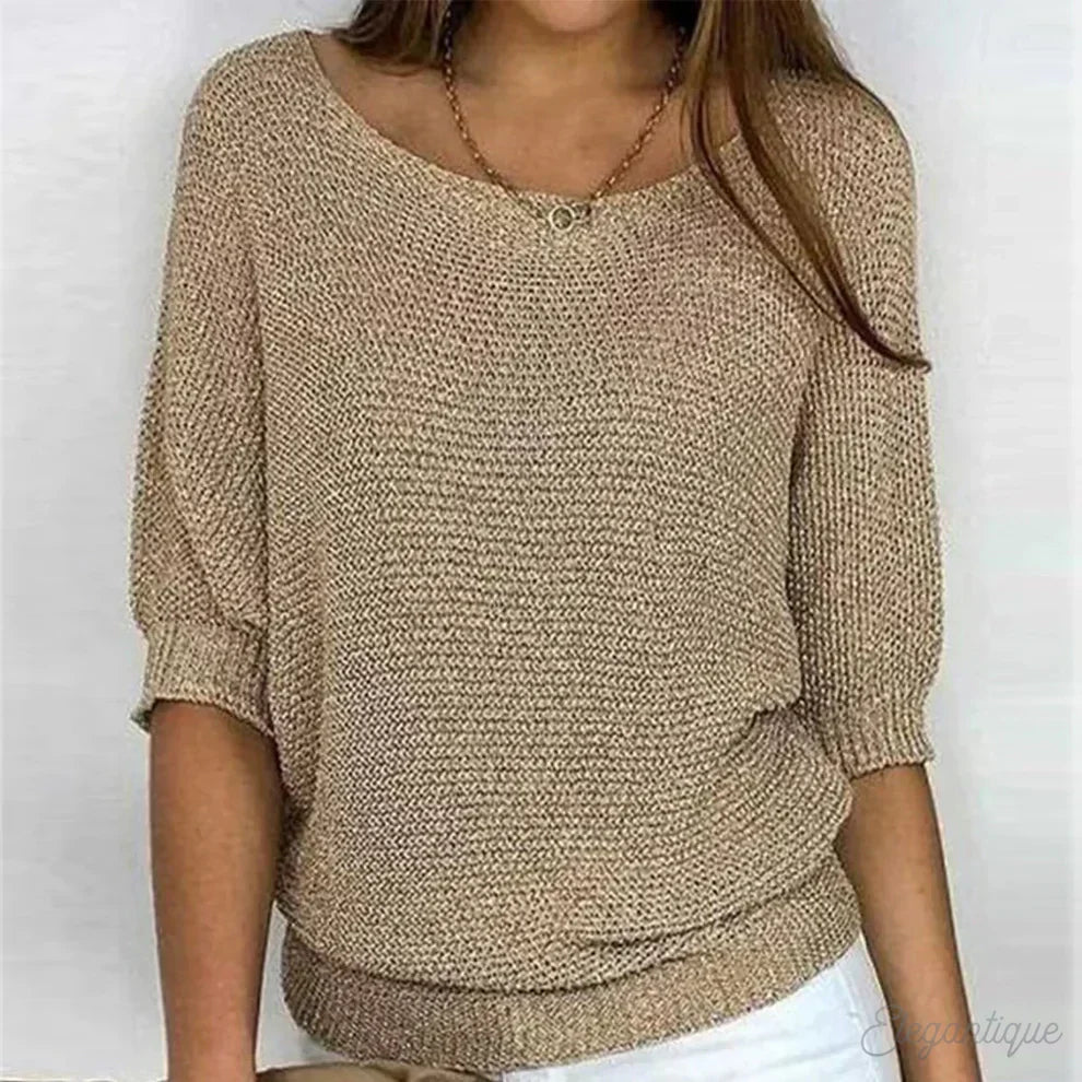 Eleganter Damenpullover aus Merinowolle für den Frühling – Lässiger Wollpullover