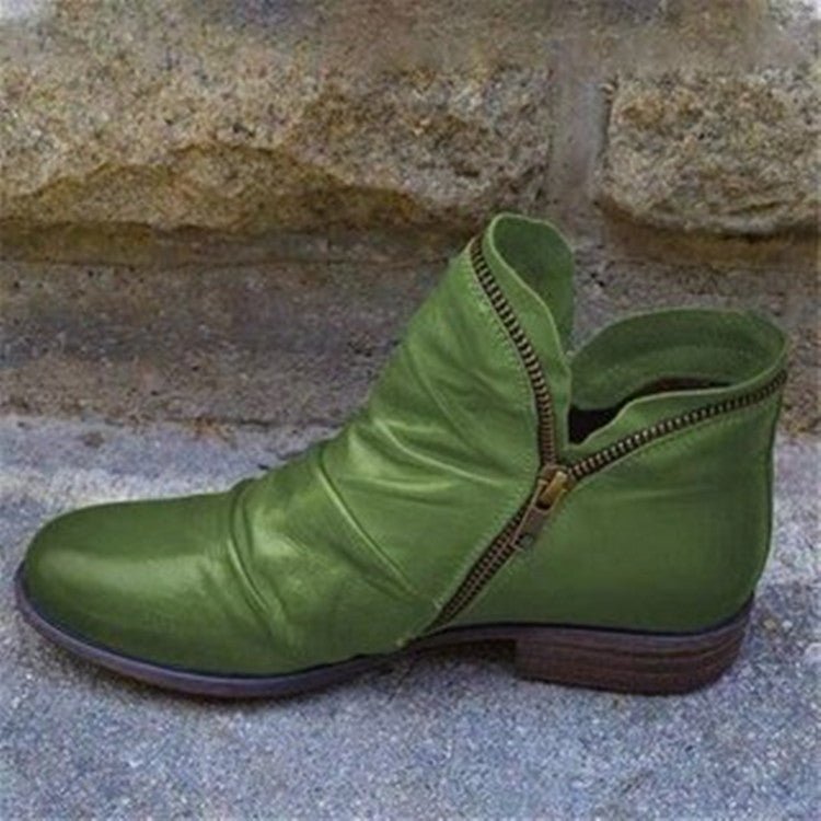 Julie - Lederstiefel mit Reißverschluss für Damen