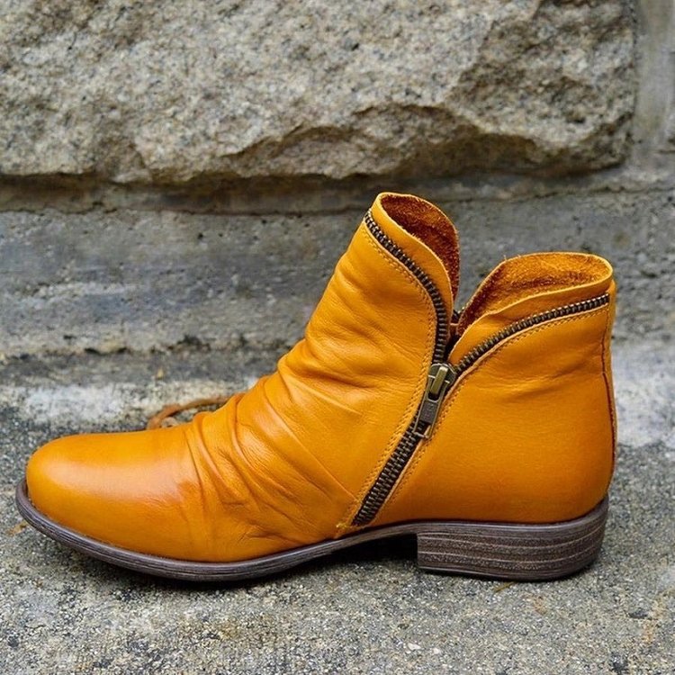 Julie - Lederstiefel mit Reißverschluss für Damen