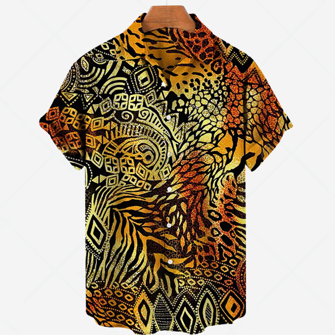 Noah - Elegancka męska koszula z nowoczesnym wzorem